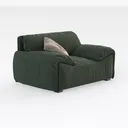 FEMICON Lazy Floor Sofa Ergonomic Lounge Chair wit Right 45 Degree View