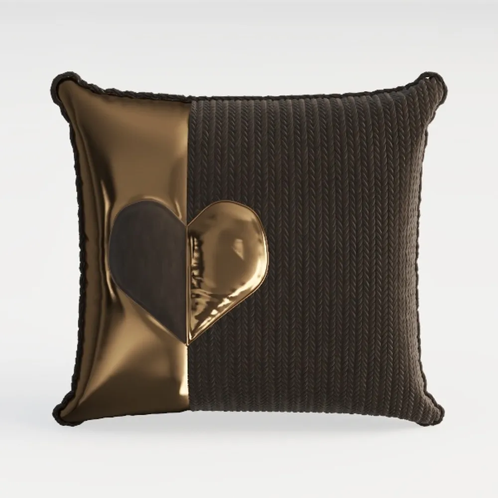 MIULEE Black Corduroy Pillow Covers Pack of 2