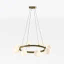 Modern Gold Pendant Lighting for Kitchen Island Right 45 Degree View