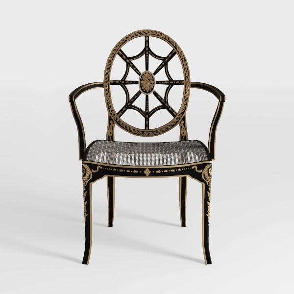 AUBRY GASPARD Poltrona rotonda in rattan Jazz