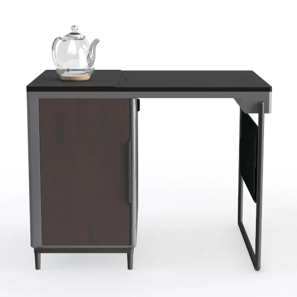 Lorell Fortress Series Mahogany Laminate Top Desk