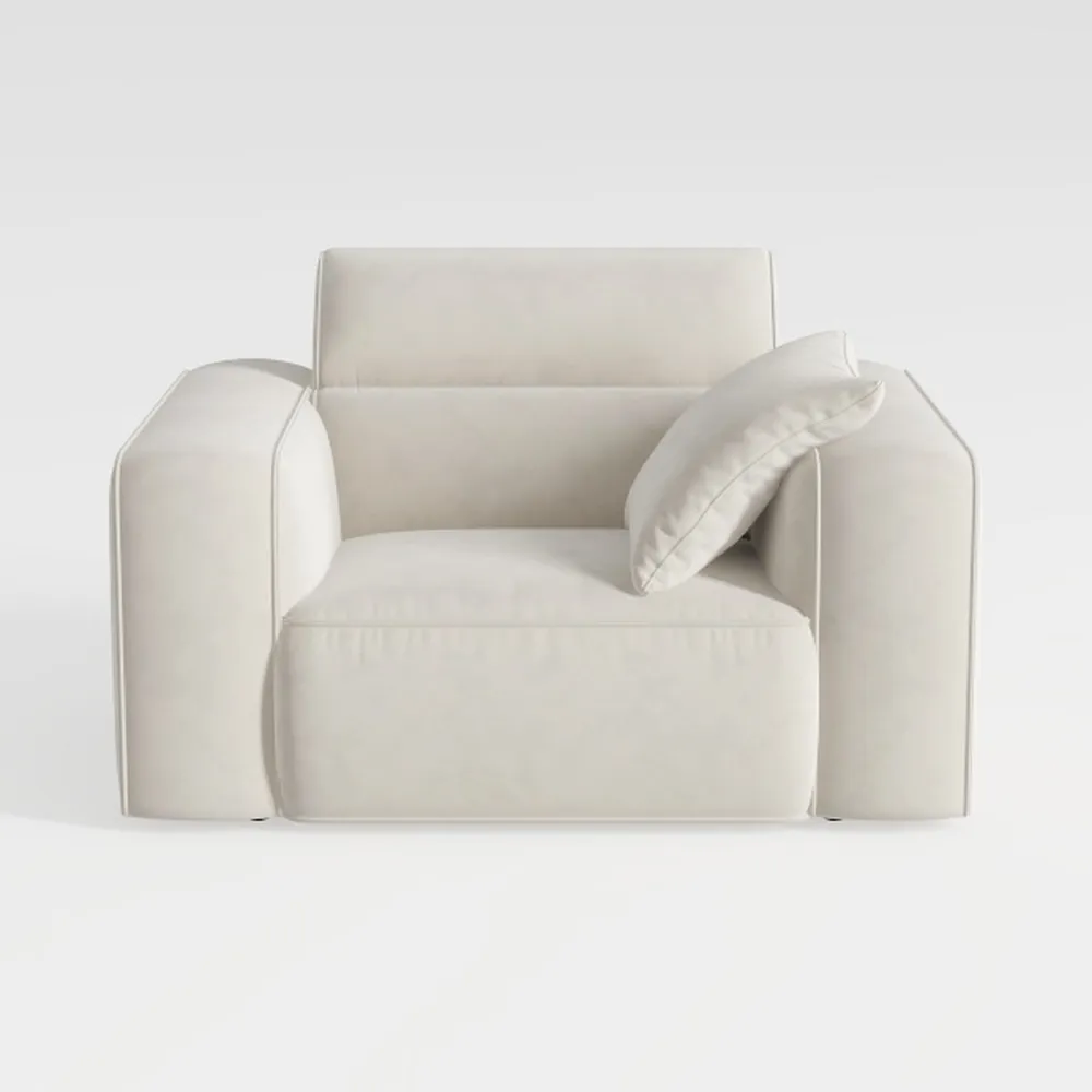 Chenille Oversized Armchair, 38.6" Wide Accent Cha