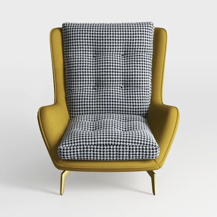 Poltrona Moderna con Cuscino in Vita, Divano Pigro per Adulti Sedia con Schienale ergonomico, Sedia Imbottita per Il Tempo Libero per Soggiorno Ufficio, Sedia Laterale Relax Sedia per Ospiti