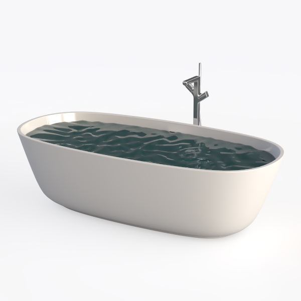 WOODBRIDGE 72" x 35-3/8" Whirlpool and Air Bath