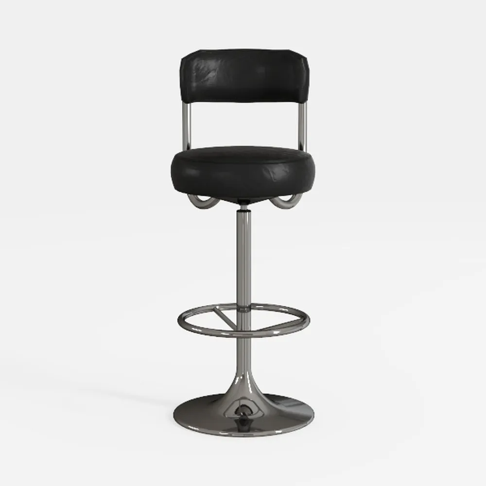 HOOBRO Height Adjustable Rolling Stool, 360° 