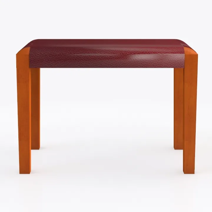 Coffee PU Leather Piano Bench Solid Wood Padded Do