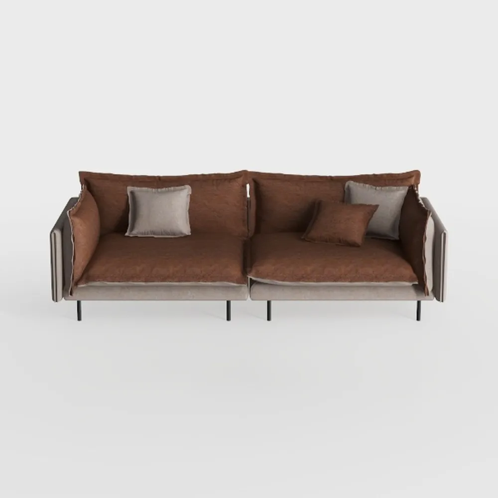 Foldable Three Person Fabric Sofa Bed, high Reboun