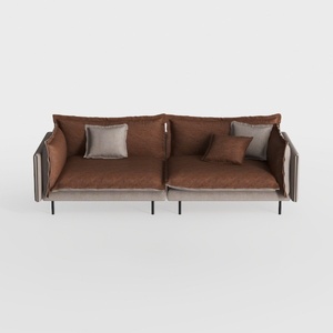 Foldable Three Person Fabric Sofa Bed, high Reboun