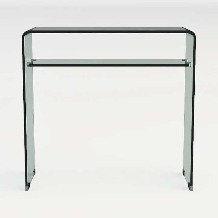Modern Minimalist Tempered Glass Console Table 3D Model