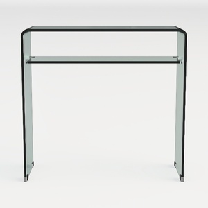 Modern Minimalist Tempered Glass Console Table 3D Model