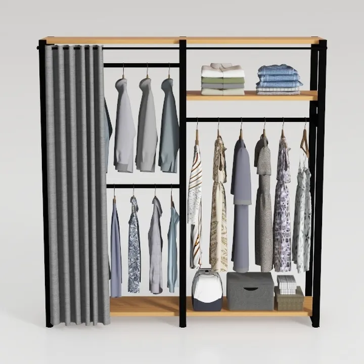 Aheaplus Industrial Pipe Clothing Rack