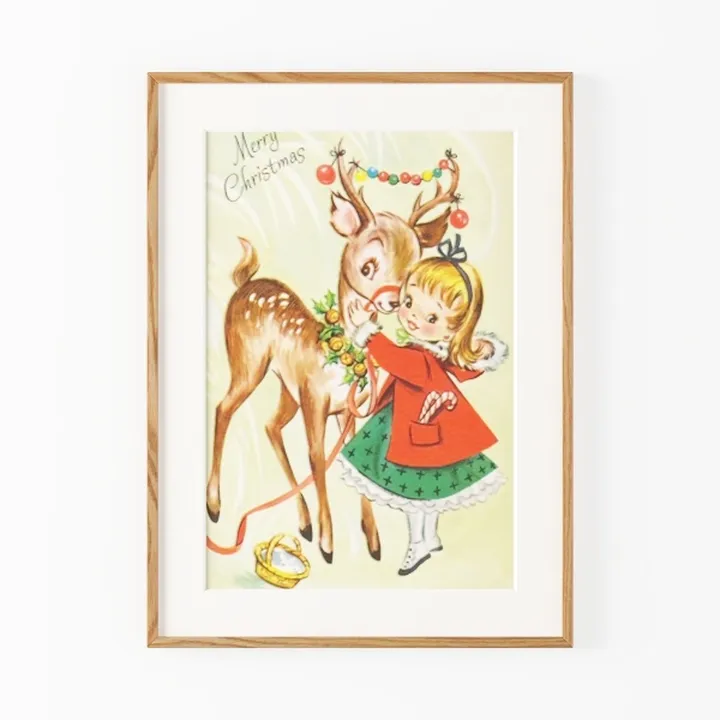 HUARCEY Easter Bunny Framed Canvas Wall Art 12"x16