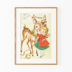 HUARCEY Easter Bunny Framed Canvas Wall Art 12"x16