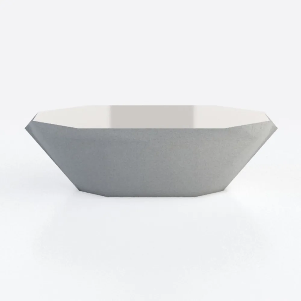 UPHA 28-inch Modern Outdoor Concrete Coffee Table