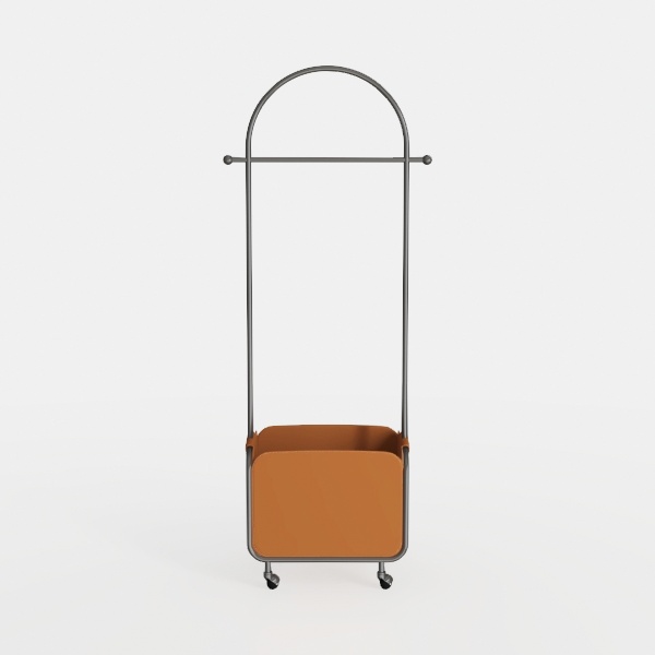 71&quot; Tall Fluted Arched Bookshelf with Doors, Mid