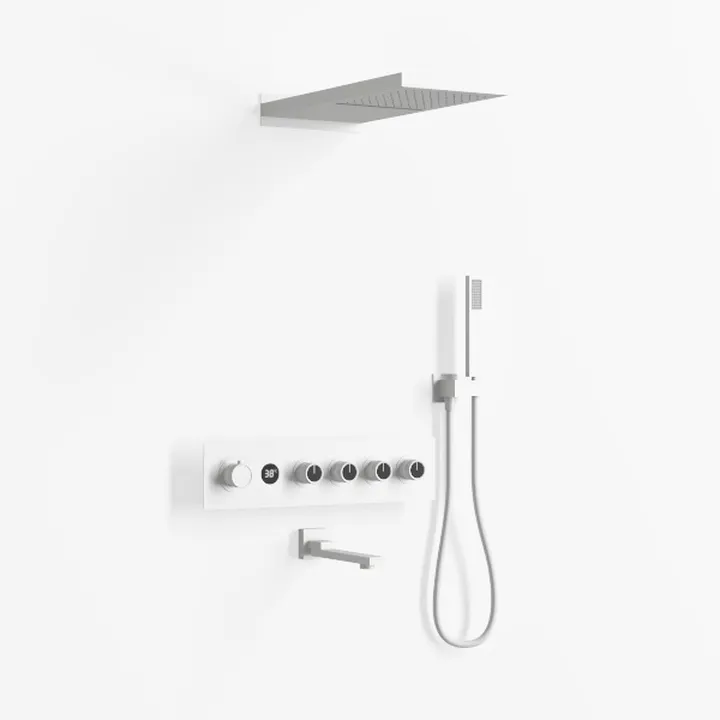Thermostatic Shower System Dual Shower Heads with