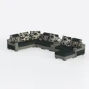 YI DANICA L-Shaped Sectional Couch – Modular with  Left 45 Degree View