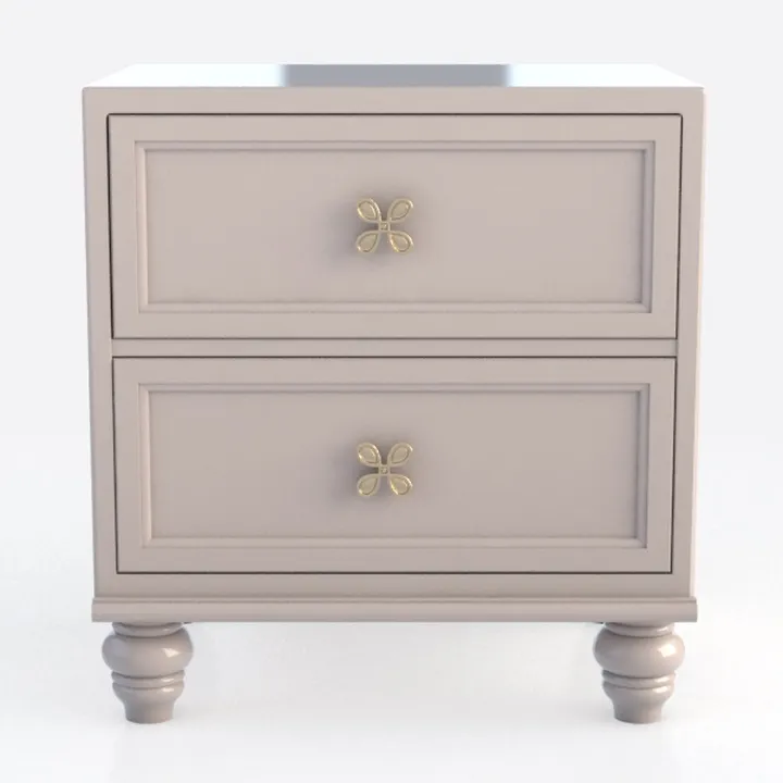 Pemberly Row 2-Drawer Transitional Wood Nightstand