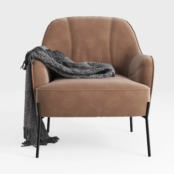 DUOMAY Modern Accent Chairs Set of 2, PU