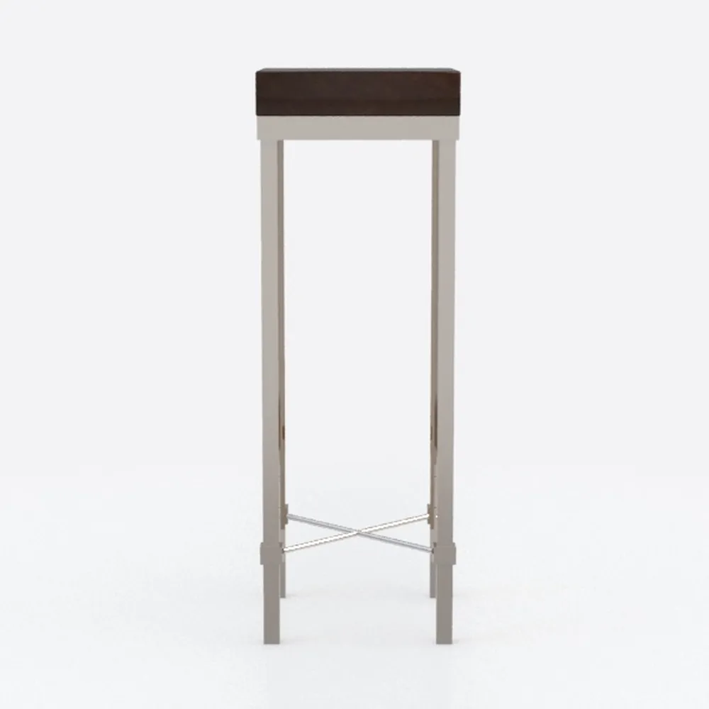 Brage Living 30 Inch Metal Bar Stools with Square