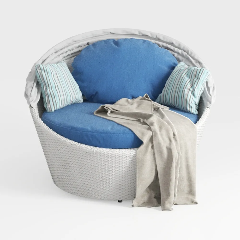 Swivel Accent Chair Round Barrel Armchair