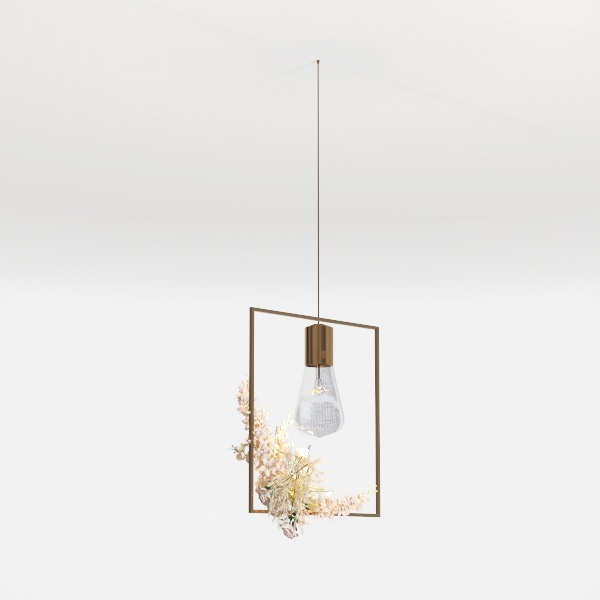 Crystal Modern Semi Flush Mounted Ceiling Light