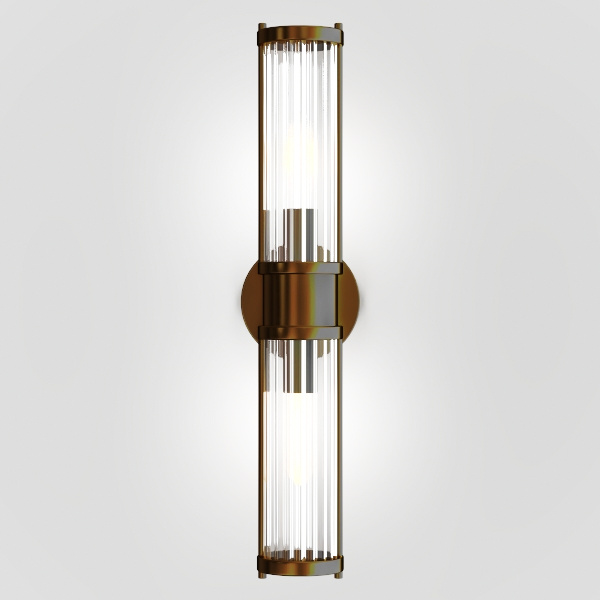 Wall Sconces Set of Two, Brass Wall Lights for