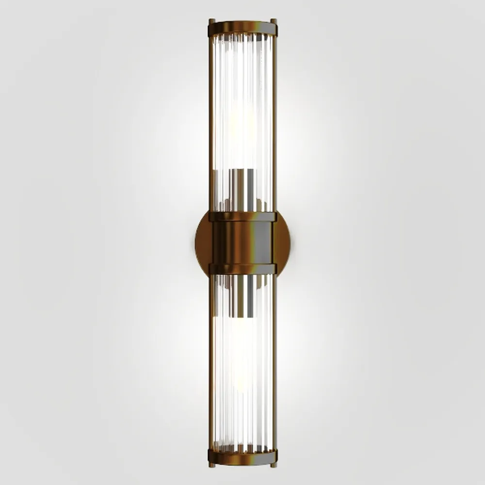 Wall Sconces Set of Two, Brass Wall Lights for