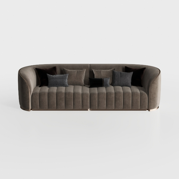Meridian Furniture 102Brown-S4C Arc Collection