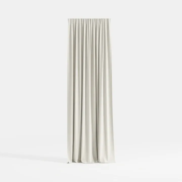 IVAPUPU Natural Thick Linen Blend Pinch Pleated