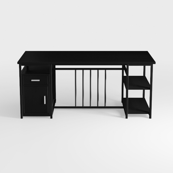 ODK 48 inch Gaming Desk with LED Lights & Power Ou