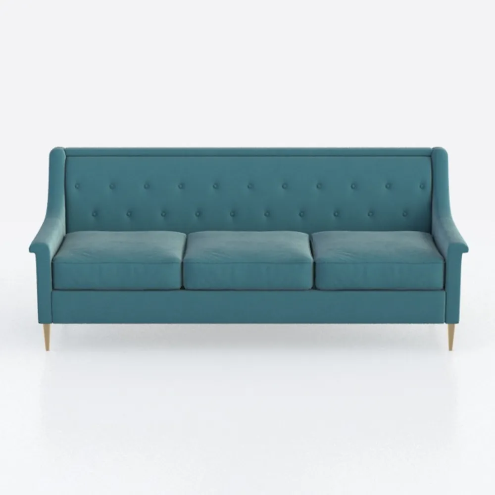 69.7'' Velvet Sofa Bed with 2 Matching Throw