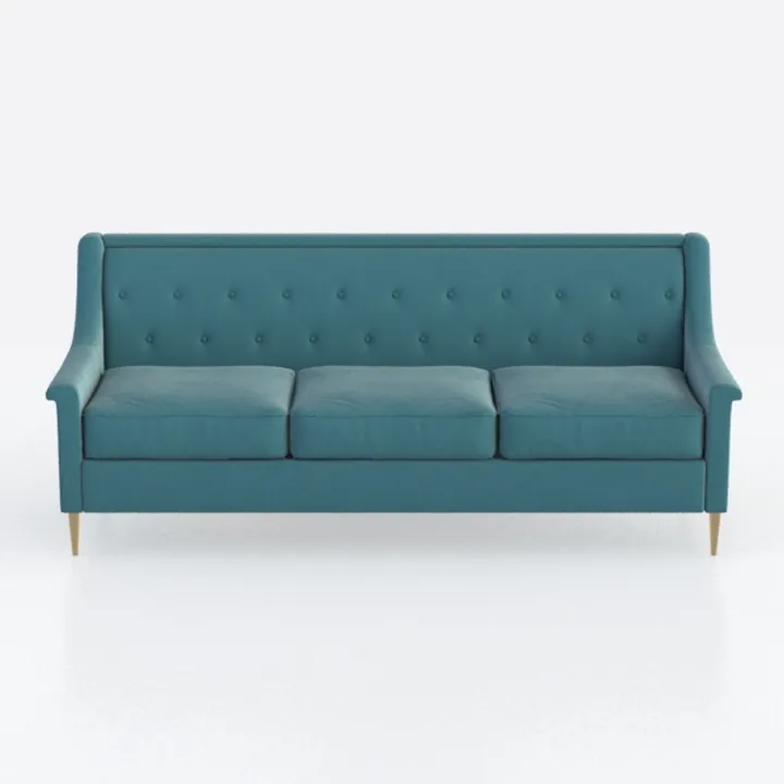 69.7'' Velvet Sofa Bed with 2 Matching Throw