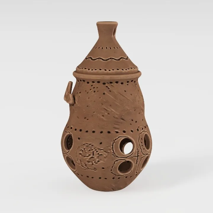 Terracotta Vase with Handle, Boho Farmhouse