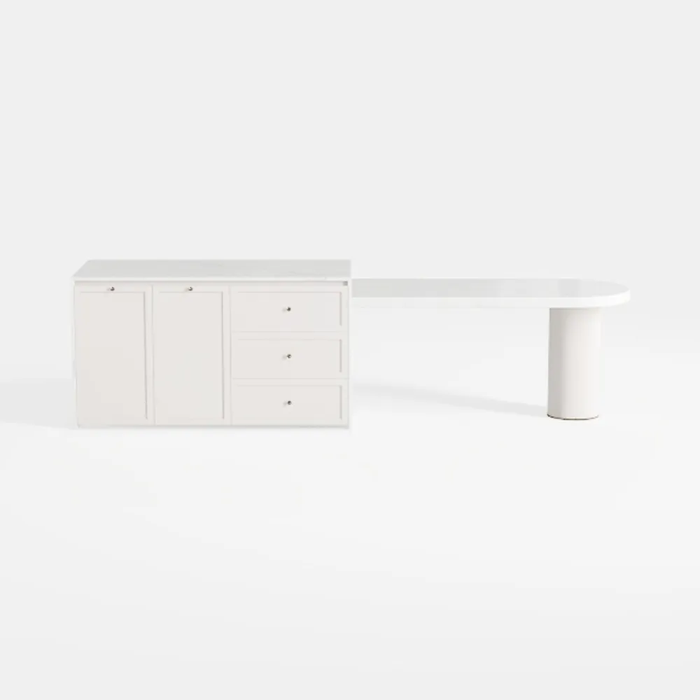 Casabianca Furniture NEST High Gloss White Lacquer