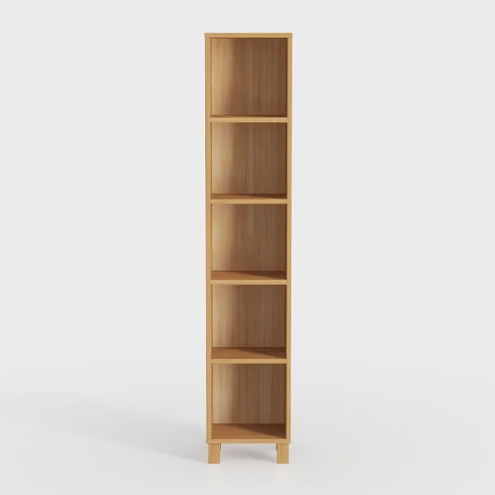 Tvilum Element Narrow 5 Shelf Bookcase, Tall
