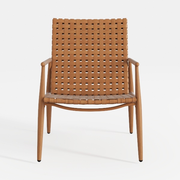 Safavieh Home Luna Natural and White Leather Woven