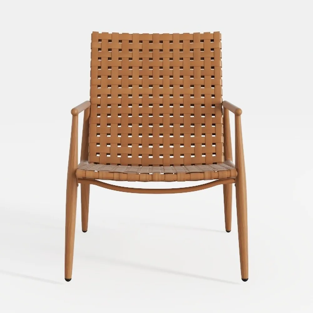 Safavieh Home Luna Natural and White Leather Woven