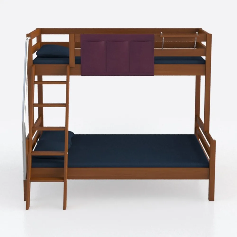 KOMFOTT Wood Bunk Bed Twin Over Twin, Space-Saving