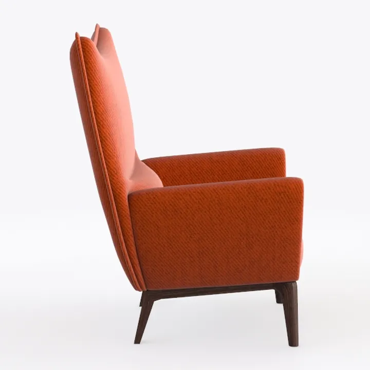 Upholstered Accent Armchair for Living Room