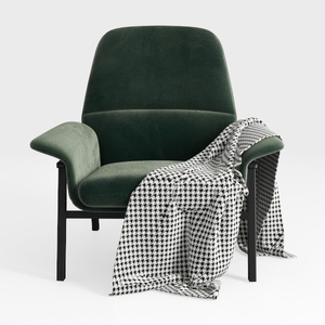 Aklaus Velvet Accent Chair Set of 2 for Living