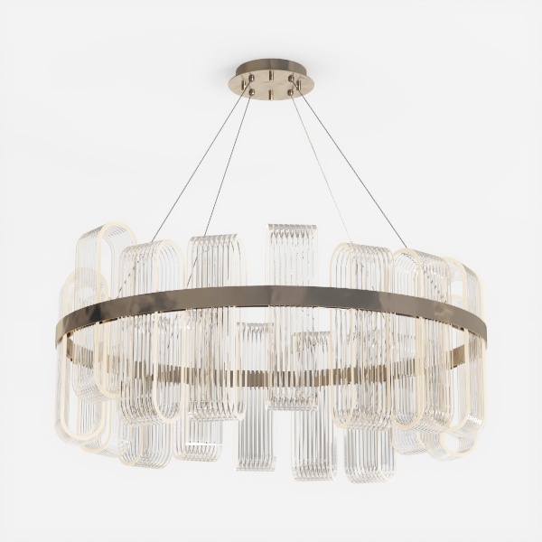 LEDIARY Caged Ceiling Fan with Light and Remote, 