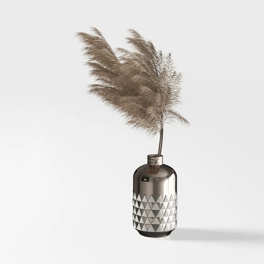 Rustic Farmhouse Resin Vase - Tall Vintage Boho