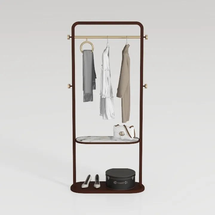 JUMMICO Industrial Entryway Hall Tree with Bench