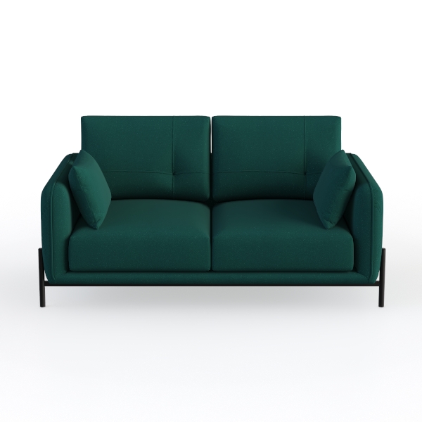 69&quot; Small Sofa, Soft Small Couch with 2 Pillows