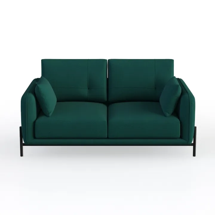 69" Small Sofa, Soft Small Couch with 2 Pillows