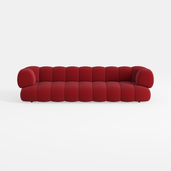 149.6IN Modern Curved Sofa - Living Room Couch