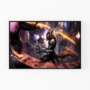 Sci-Fi Cybernetic Ninja Character Battle Scene Wall Art 3D Model