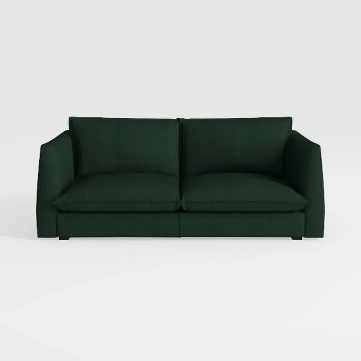 Deep Seat Sectional Sofa Cloud Couch with Ottoman 