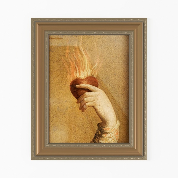 VIYYIEA Vintage Gold Framed Wall Art for Living